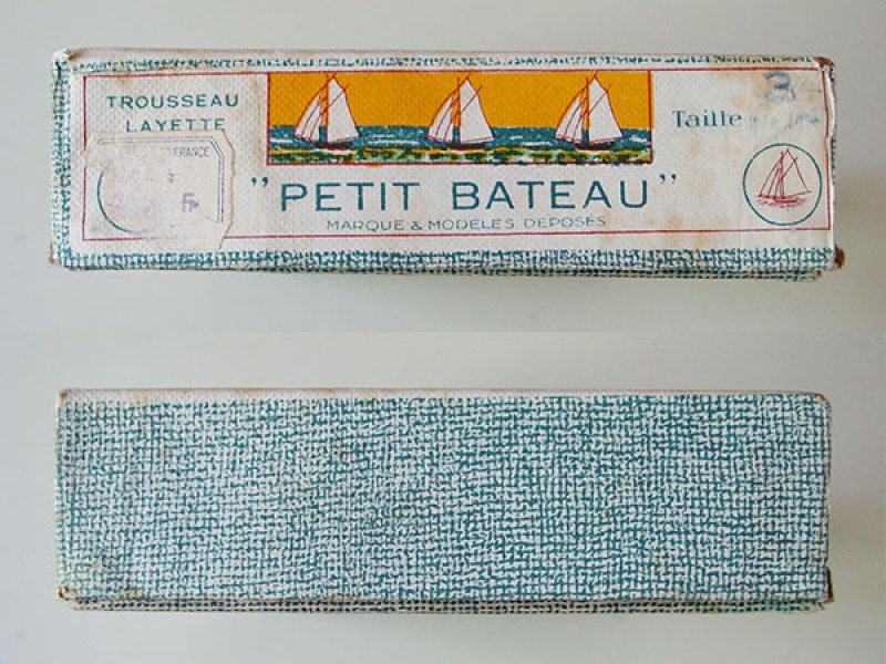 画像12: ＊蚤の市＊ アンティーク ジャンヌダルクのお菓子箱 & プチバトーのボックスのセット