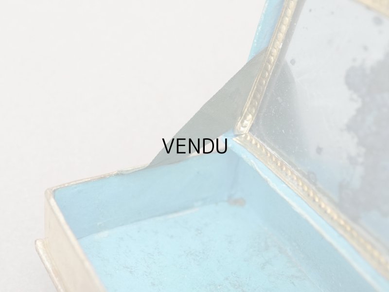 画像8: アンティーク とても小さなお菓子箱 ミサ典書型 本型 ミラー付き ベルベット