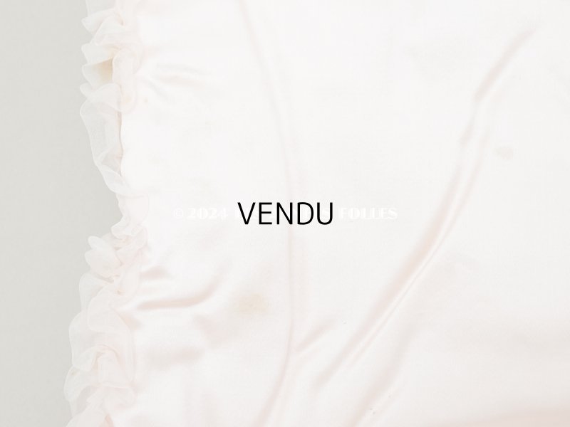 画像17: アンティーク 未使用 ロココモチーフ＆リボン付 ハンキーケース ハンカチ用ポシェット 