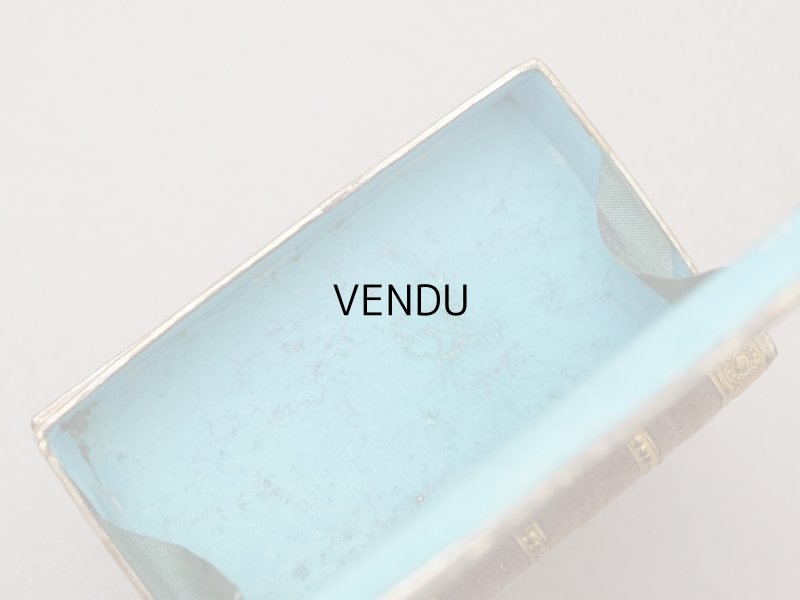 画像7: アンティーク とても小さなお菓子箱 ミサ典書型 本型 ミラー付き ベルベット