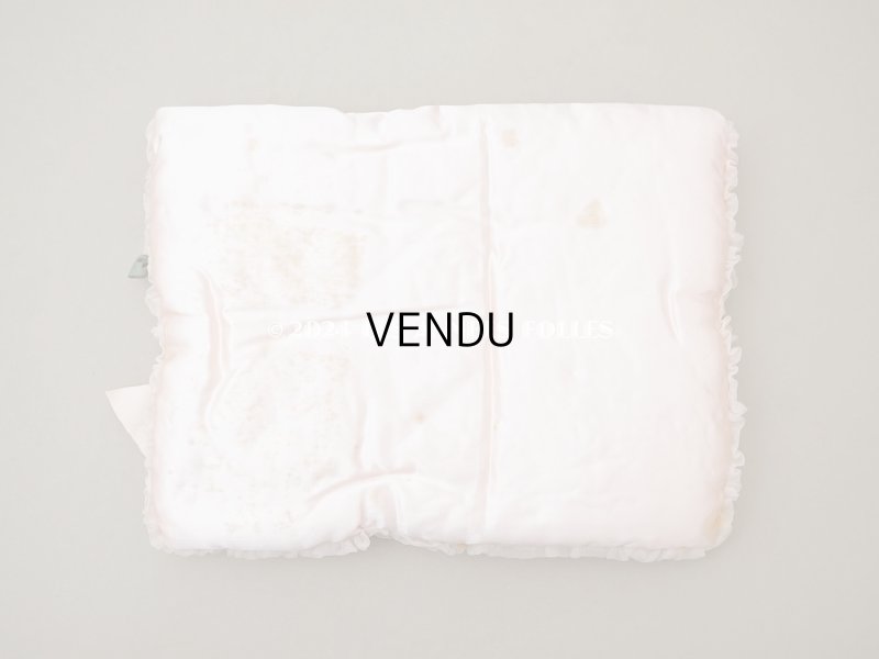 画像5: アンティーク 未使用 ロココモチーフ＆リボン付 ハンキーケース ハンカチ用ポシェット 