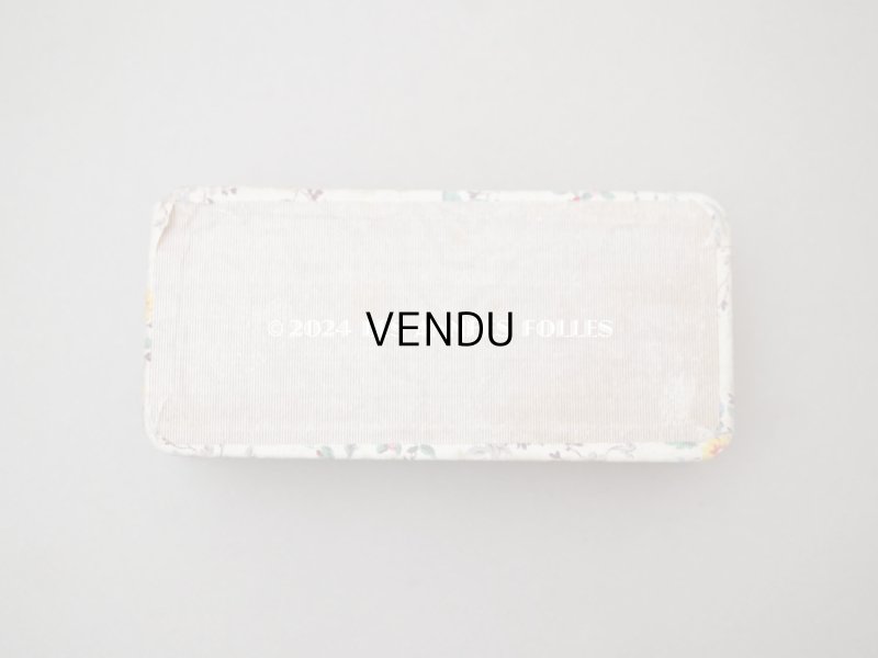 画像3: 1900年頃 アンティーク とても小さなカルトナージュボックス 花模様