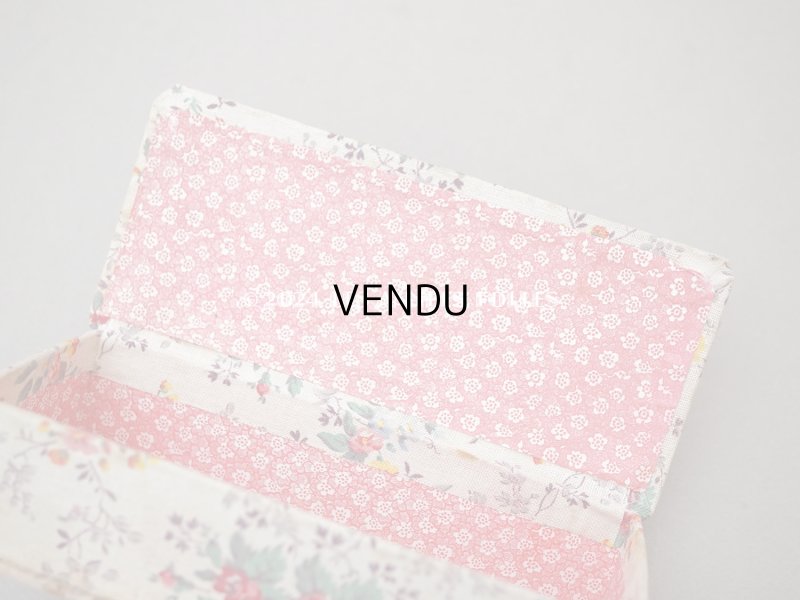 画像7: 1900年頃 アンティーク とても小さなカルトナージュボックス 花模様