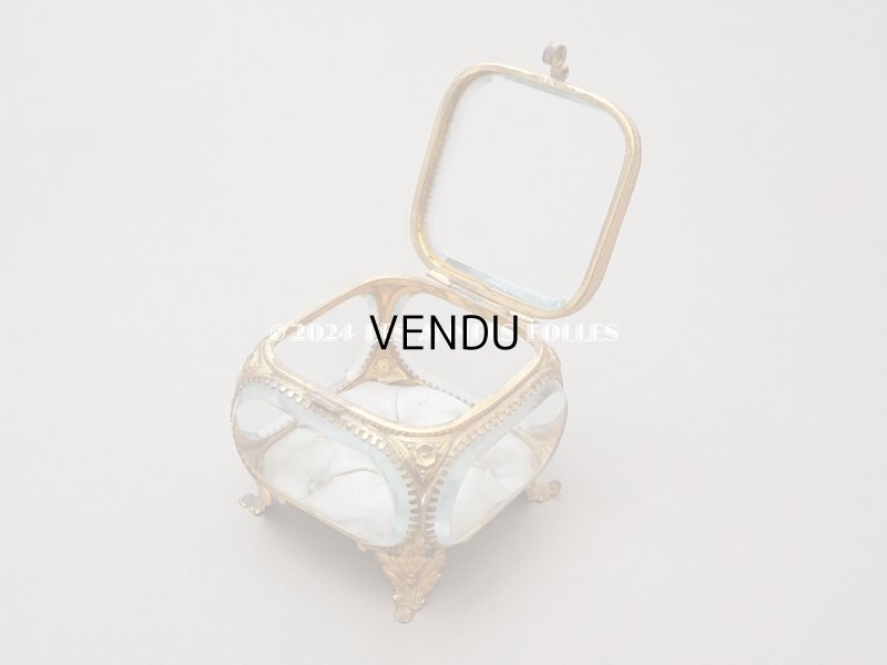 画像6: 19世紀末 アンティーク 大きなジュエリーボックス アイボリーのシルククッション