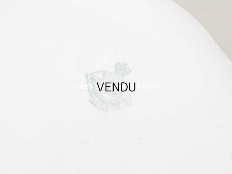 画像12: 1900年頃 アンティーク 王冠紋章入り プレート - BOOTHS ENGLAND -