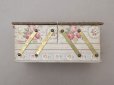 画像7: 1900年頃 アンティーク 薔薇＆リボン＆メダイヨン  カルトナージュボックス アコーディオン式