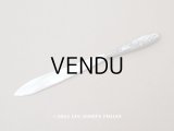 アンティーク 鈴蘭のレターオープナー シルバー＆マザーオブパール製