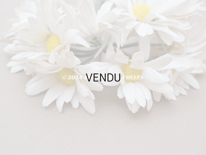 画像6: アンティーク マーガレットの布花