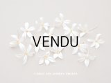 アンティーク オレンジブロッサムの布花 14ピースのセット