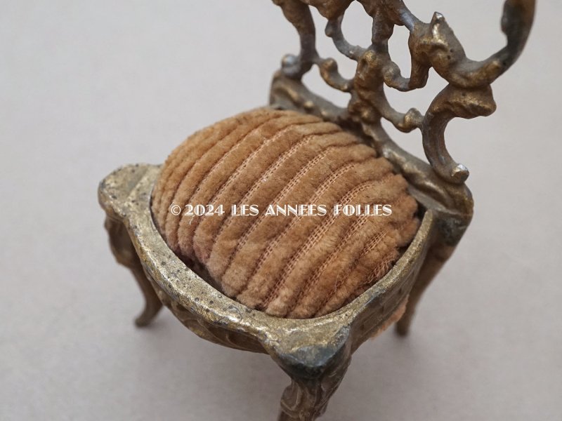 画像3: アンティーク 懐中時計用 椅子型 ジュエリースタンド 