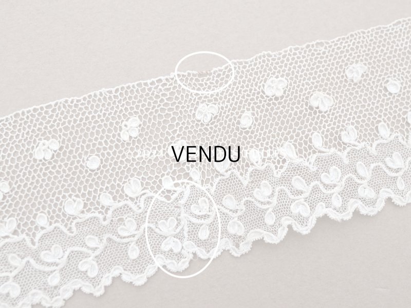 画像7: 19世紀 アンティーク ニードルレース アランソンレース 1.07m 4.4cm幅『ポワン・ダランソン（アランソン）』 