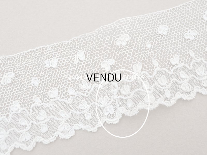画像6: 19世紀 アンティーク ニードルレース アランソンレース 1.07m 4.4cm幅『ポワン・ダランソン（アランソン）』 