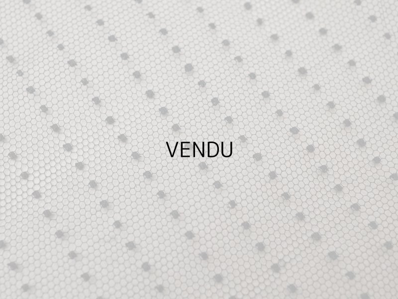 画像5: アンティーク ドット入り 幅広 チュールレース 黒 0.9m 幅29.5cm