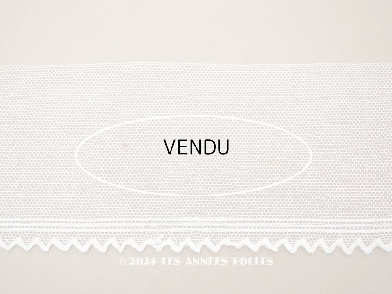 画像7: アンティーク スカラップ チュールレース ライン入り オフホワイト 7cm幅 