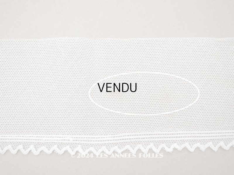 画像8: アンティーク スカラップ チュールレース ライン入り オフホワイト 7cm幅 