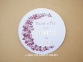 アンティーク パウダーボックスのラベル POUDRE DE RIZ A LA VIOLETTES DE PARME - ROGER&GALLET -