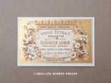 アンティーク パフュームラベル TRIPLE EXTRAIT CONCENTRE - CLAUDIUS LUBIN -