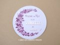 アンティーク パウダーボックスのラベル POUDRE DE RIZ A LA VIOLETTES DE PARME - ROGER&GALLET -