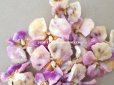 画像4: アンティーク ベルベット製 布花 アイボリー＆薄紫