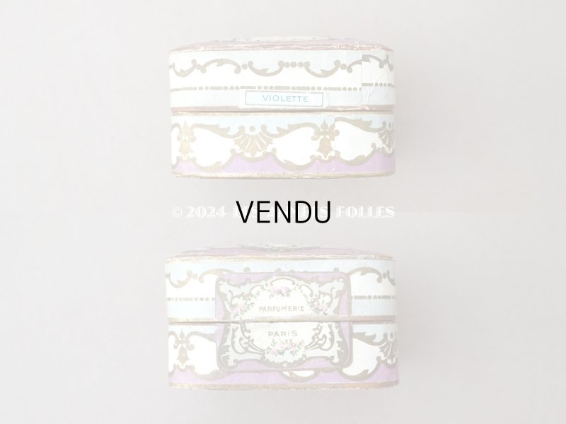 画像7: アンティーク パウダーボックス 薔薇のガーランド＆蝶々 POUDRE DE RIZ - PFELIX POTIN PARIS -