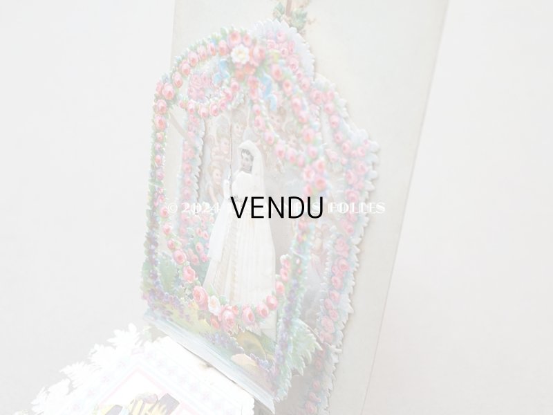 画像8: 19世紀末 アンティーク 初聖体の立体カニヴェ ポップアップ クロモ 