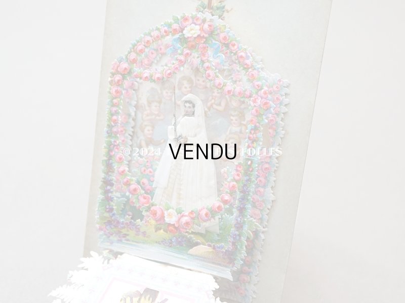 画像7: 19世紀末 アンティーク 初聖体の立体カニヴェ ポップアップ クロモ 