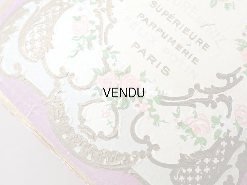 画像4: アンティーク パウダーボックス 薔薇のガーランド＆蝶々 POUDRE DE RIZ - PFELIX POTIN PARIS -