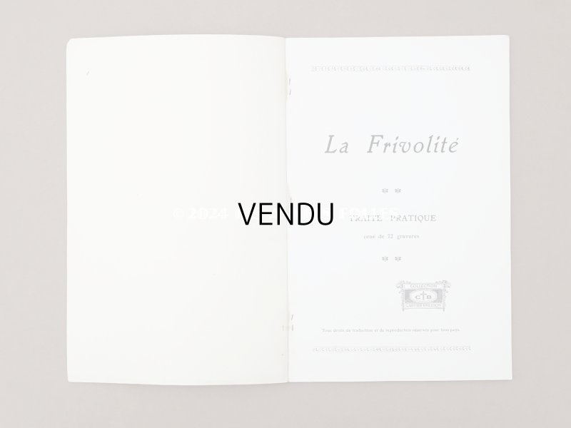 画像3: アンティーク タティングレースの本 LA FRIVORITE カルティエ・ブレッソン - CARTIER-BRESSON PARIS-