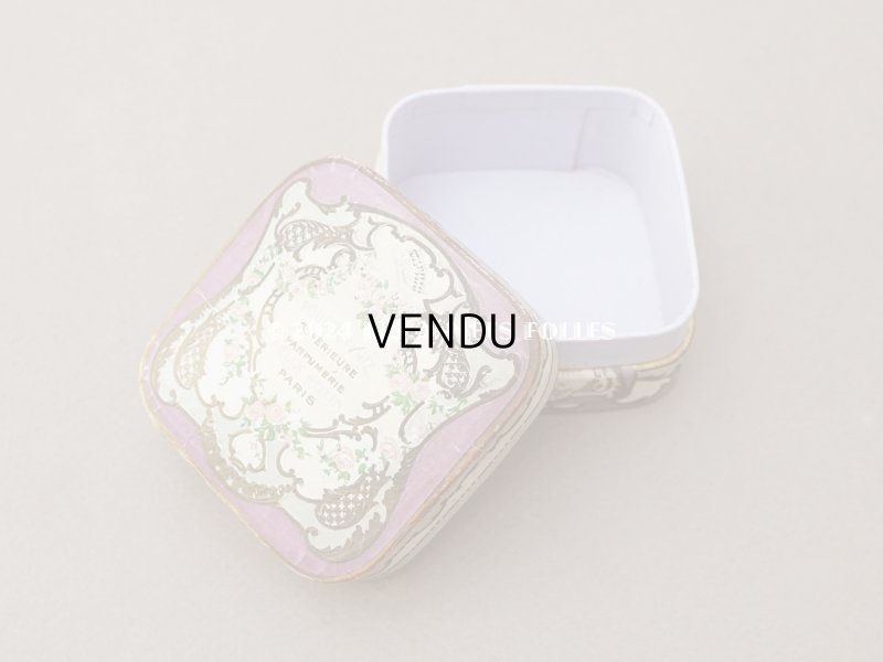 画像10: アンティーク パウダーボックス 薔薇のガーランド＆蝶々 POUDRE DE RIZ - PFELIX POTIN PARIS -