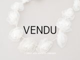 アンティーク シルクシフォンの薔薇の花冠 ティアラ