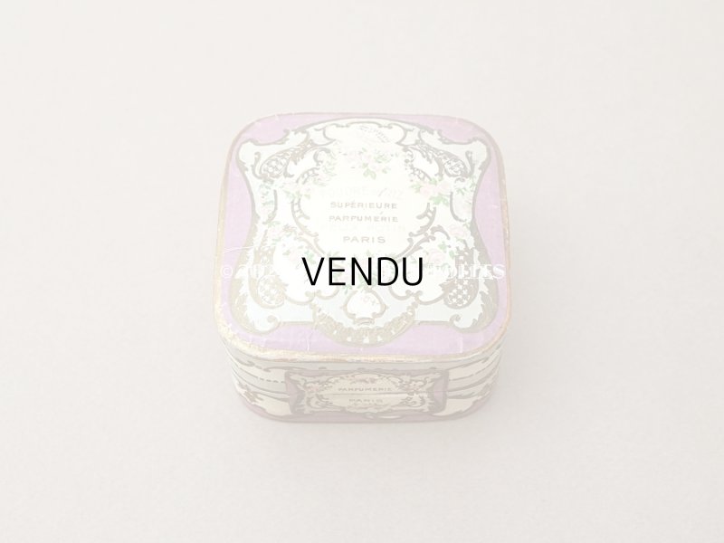 画像3: アンティーク パウダーボックス 薔薇のガーランド＆蝶々 POUDRE DE RIZ - PFELIX POTIN PARIS -