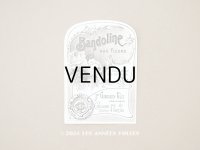 アンティーク パフュームラベル BANDOLINE AUX FLEURS - JN.GIRAUD FILS -