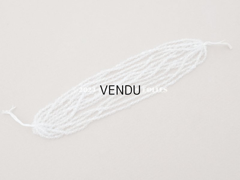 画像5: アンティーク スフレビーズ ライン入り クリア 3mm 吹きガラス製ビーズ