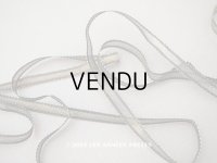 アンティーク ゴールドのメタル糸のリボン 1.44m 極細 5.5mm幅 