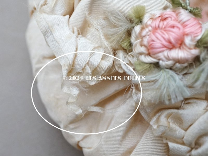 画像8: アンティーク ロココモチーフ付 シルク製 オモニエール マリアージュ