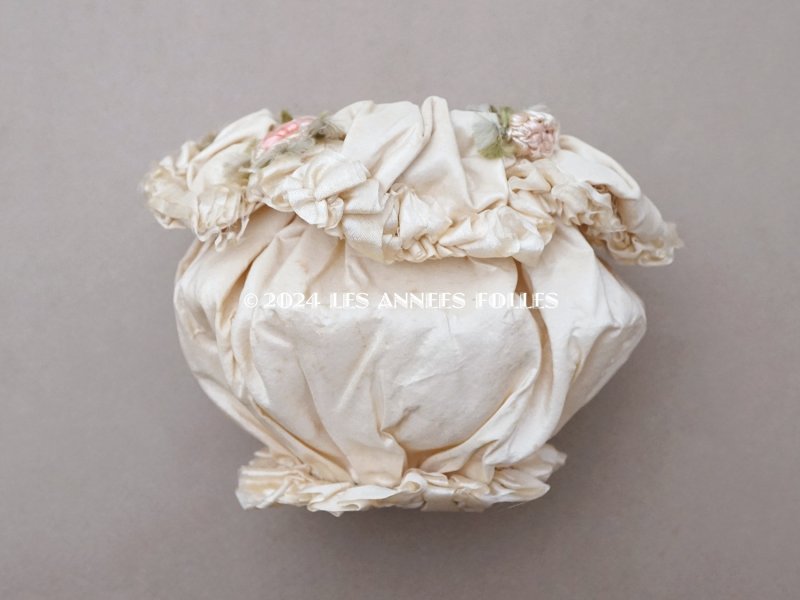 画像4: アンティーク ロココモチーフ付 シルク製 オモニエール マリアージュ