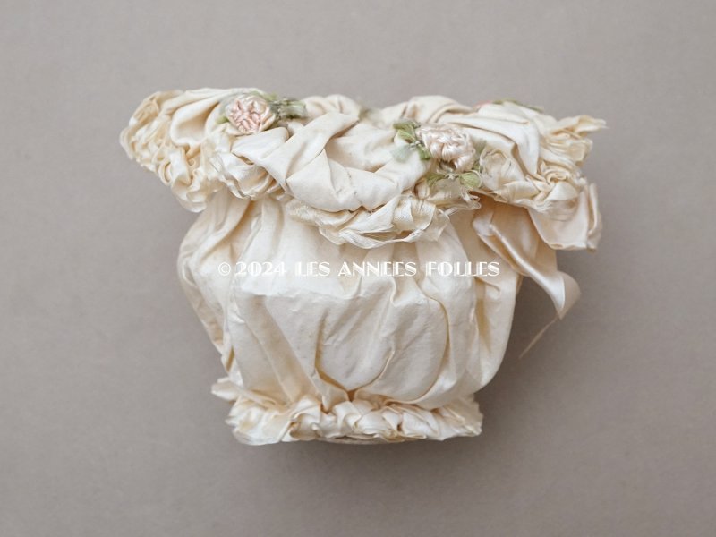 画像5: アンティーク ロココモチーフ付 シルク製 オモニエール マリアージュ