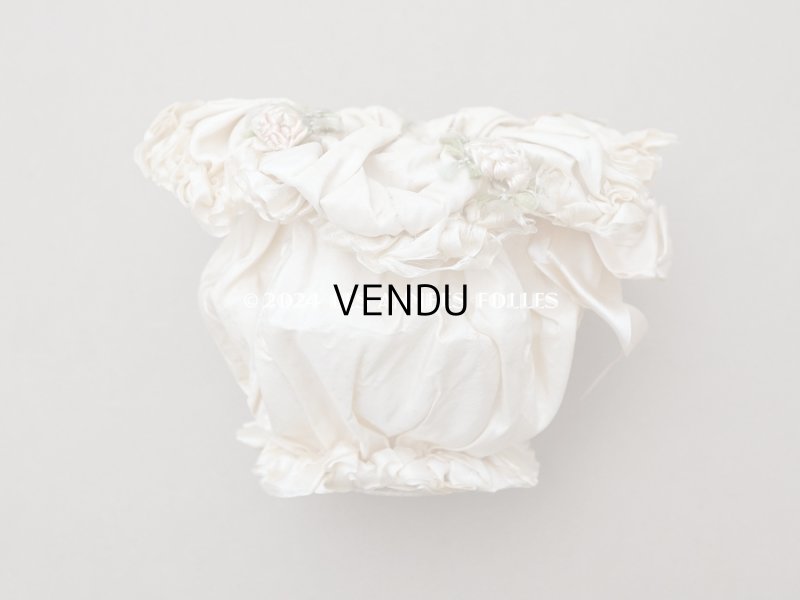 画像5: アンティーク ロココモチーフ付 シルク製 オモニエール マリアージュ