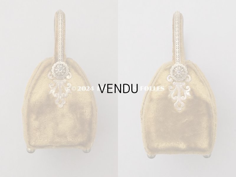 画像7: 1900年頃 アンティーク 貴婦人のバッグ ベルベット＆シルククッション 