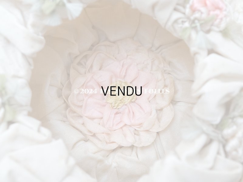 画像2: アンティーク ロココモチーフ付 シルク製 オモニエール マリアージュ