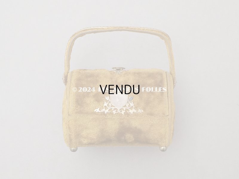 画像3: 1900年頃 アンティーク 貴婦人のバッグ ベルベット＆シルククッション 