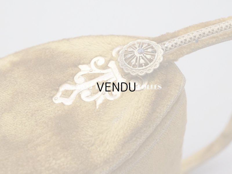 画像10: 1900年頃 アンティーク 貴婦人のバッグ ベルベット＆シルククッション 