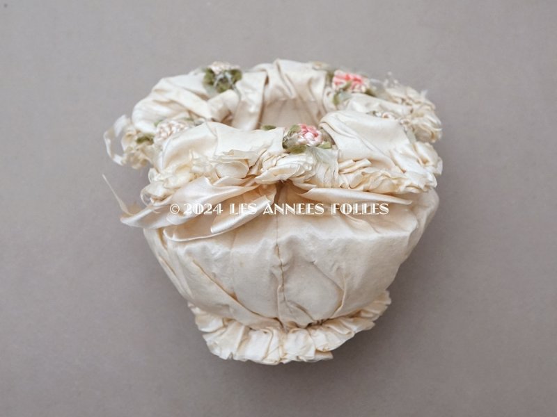 画像3: アンティーク ロココモチーフ付 シルク製 オモニエール マリアージュ