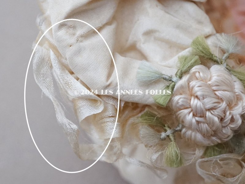 画像7: アンティーク ロココモチーフ付 シルク製 オモニエール マリアージュ