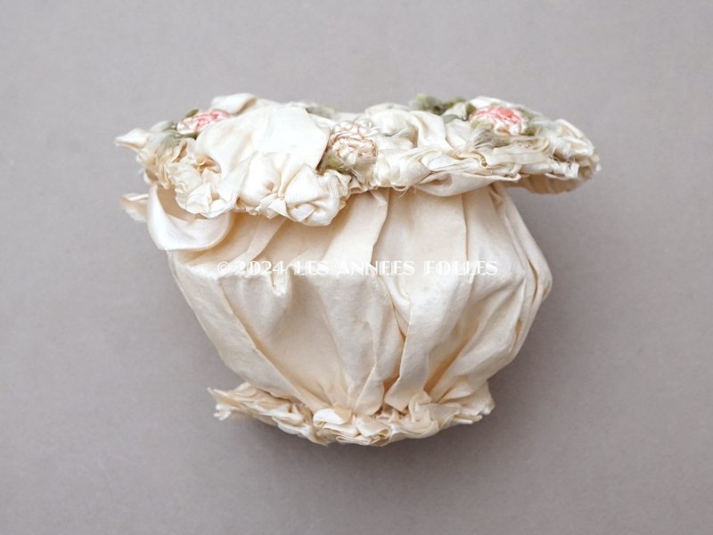 画像6: アンティーク ロココモチーフ付 シルク製 オモニエール マリアージュ