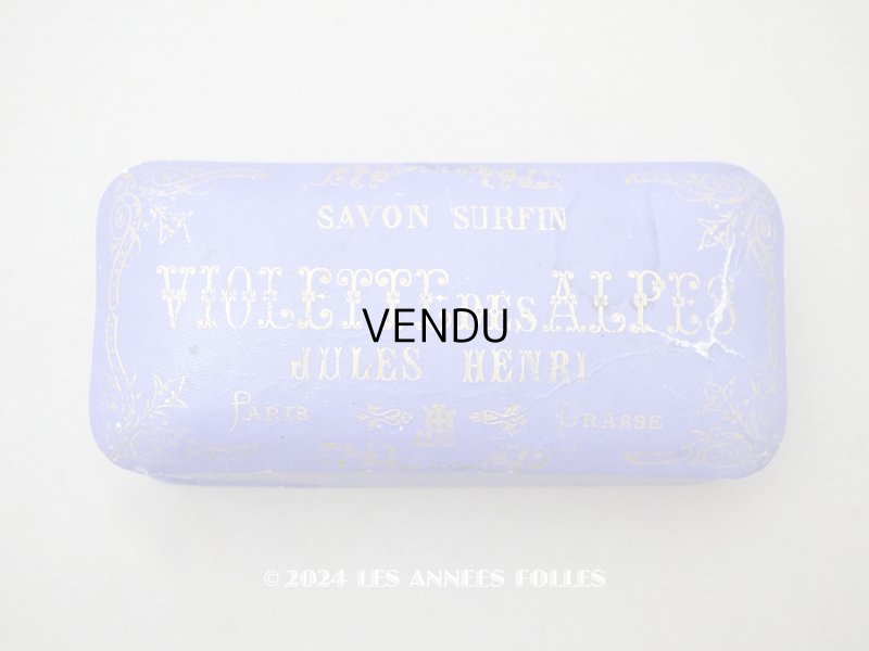 画像1: ＊蚤の市＊アンティーク 菫のソープボックス SAVON SURFIN VIOLETTE DES ALPES - JULES HENRI -