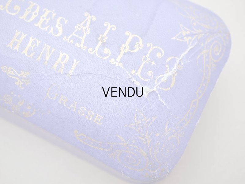 画像2: ＊蚤の市＊アンティーク 菫のソープボックス SAVON SURFIN VIOLETTE DES ALPES - JULES HENRI -