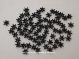 アンティーク ＊蚤の市セット＊ 立体の花形ビーズのセット 黒