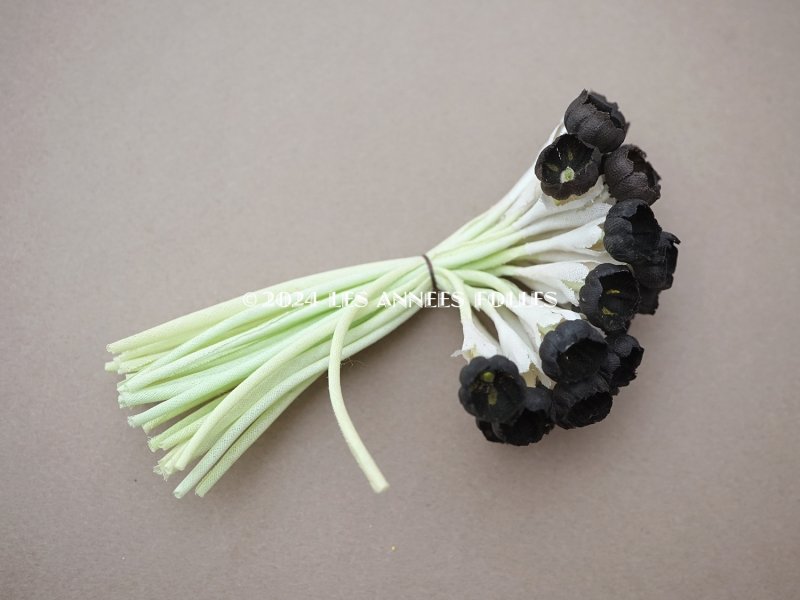 画像11: *蚤の市*アンティーク 布花 黒