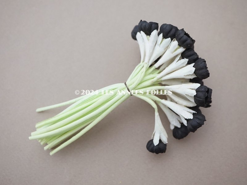 画像9: *蚤の市*アンティーク 布花 黒